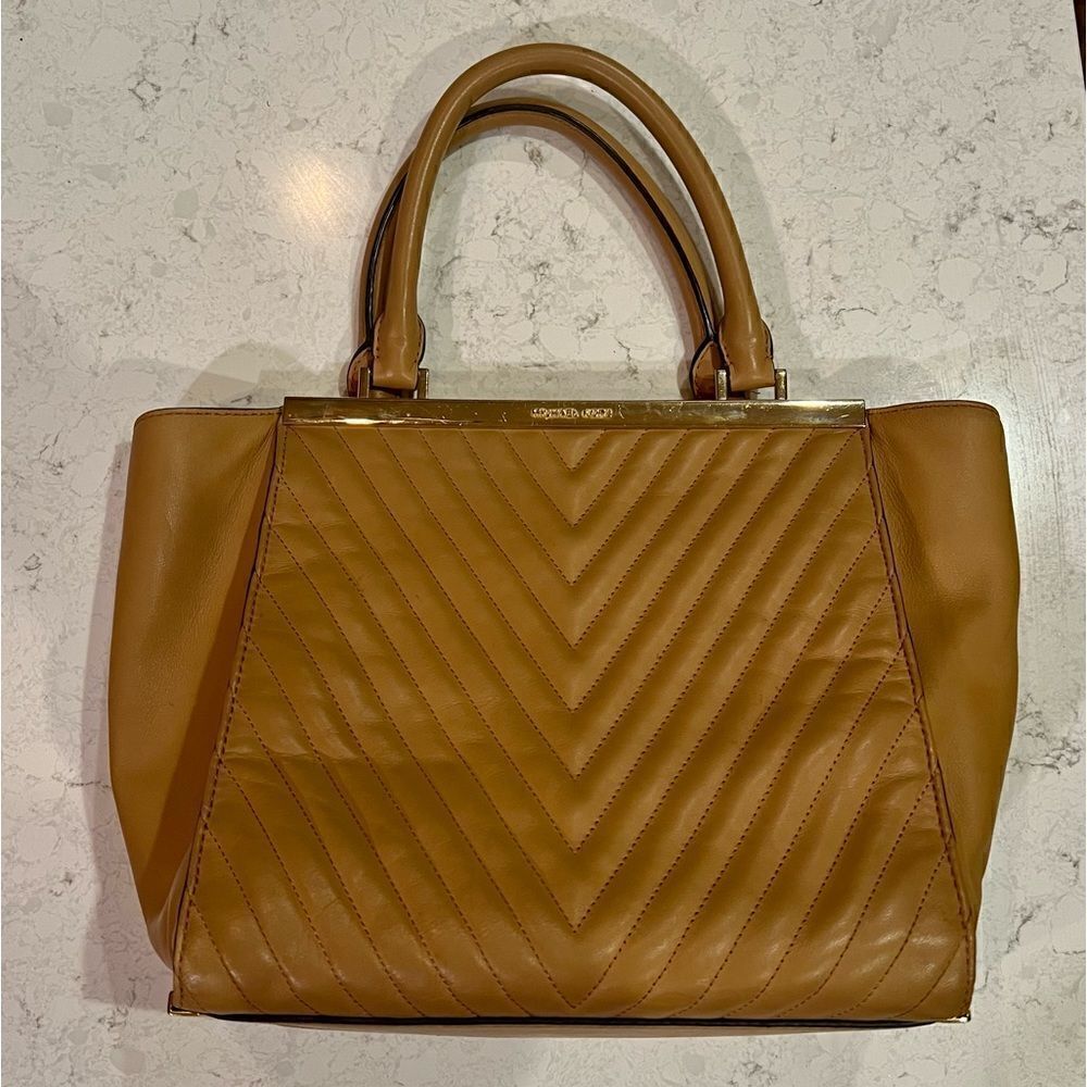 Michael Kors Chevron Quilted Tote Bag